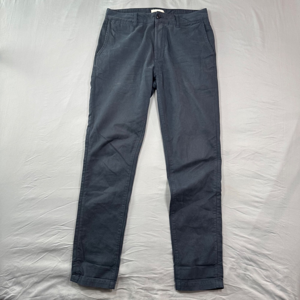 Taylor Stitch Foundation Pant Slim Fit 30x32 (Fits 31x32.5) Navy Organic Cotton